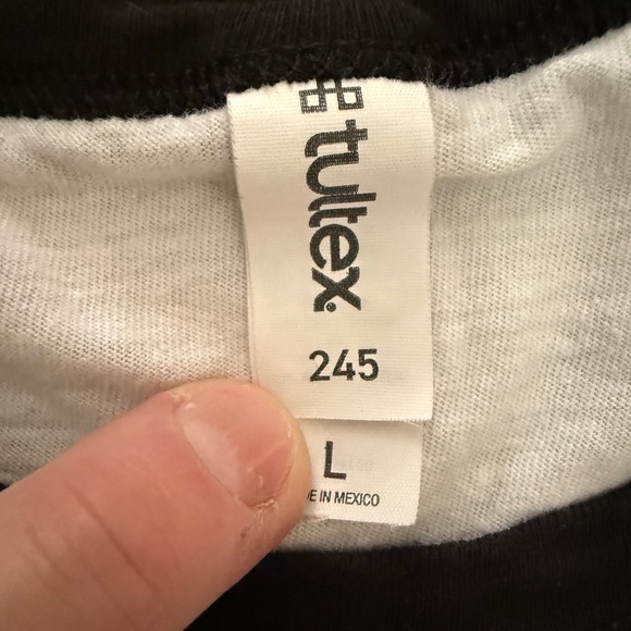 Tultex “I Swear I Ain’t Fapping” Graphic Raglan White/Black - Picture 5 of 7